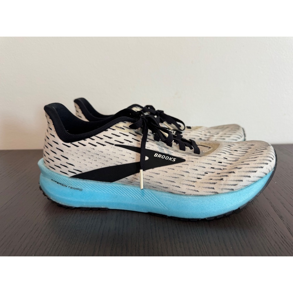 Brooks Womens Hyperion 7.5 Tempo White Running Shoes Sneakers